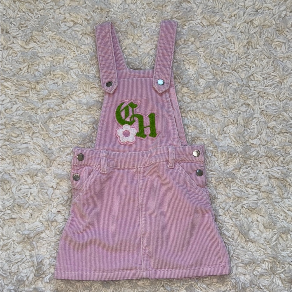 Pink Corduroy Kids Overalls - Choupette